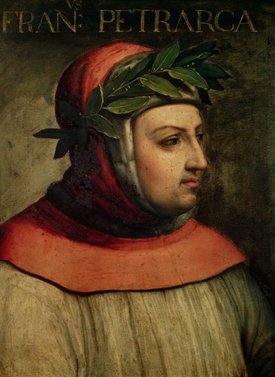 Porträt von Petrarca (Francesco Petrarca) (1304-74) von Italian School